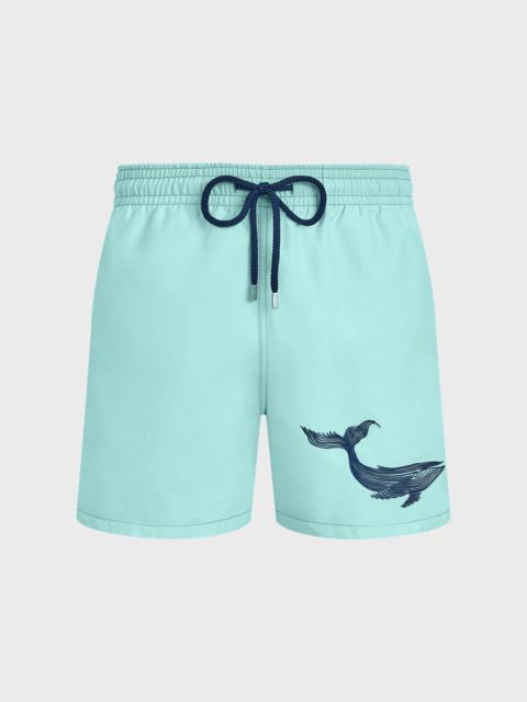MEN SWIM SHORTS EMBROIDERED WHALE