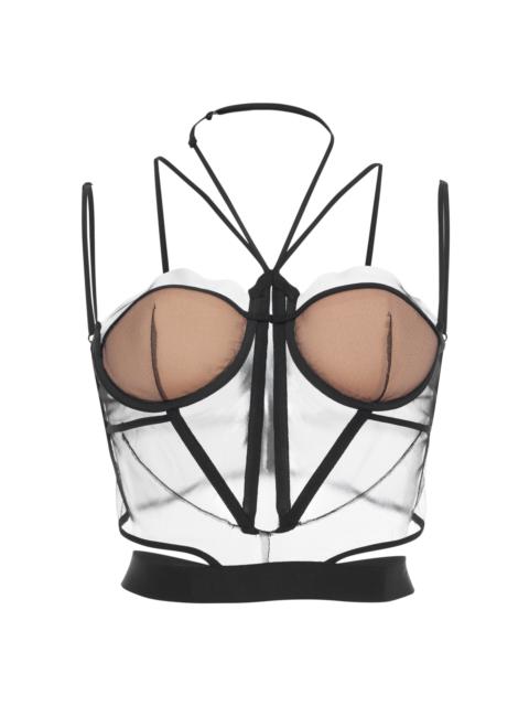 Sheer Corset Top neutral