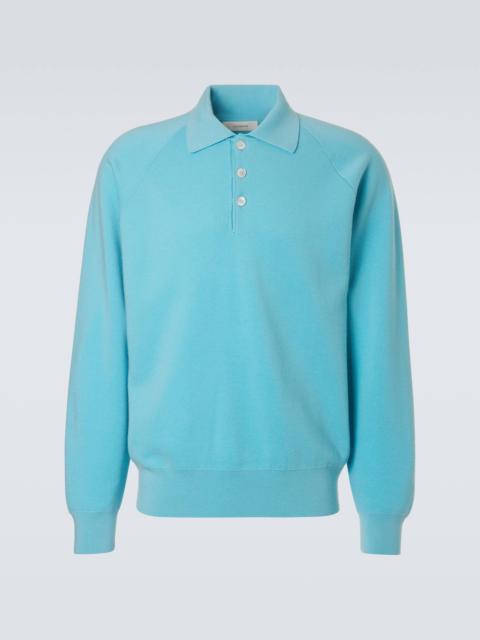 Cotton polo sweater