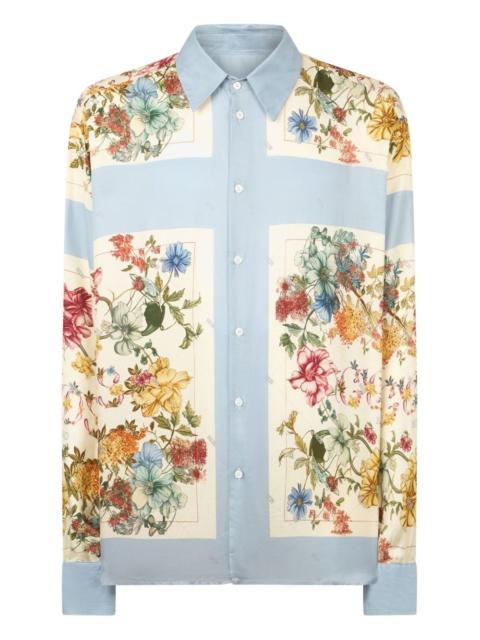 floral-print shirt