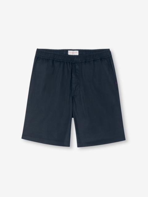 Men's Shorts Harris Lyocell Cotton Navy