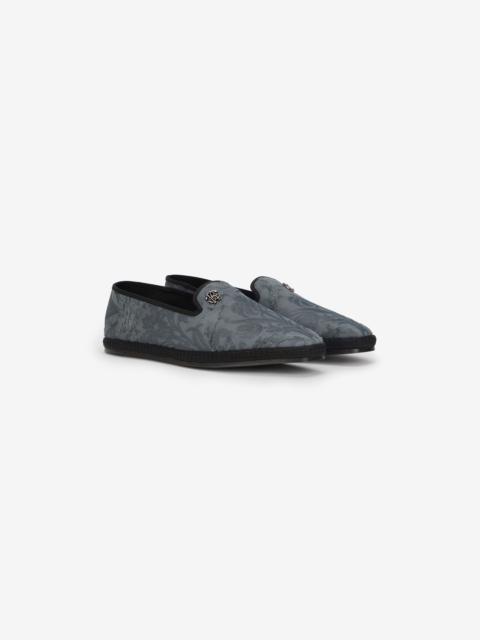 Roberto Cavalli Jacquard Slip-On Shoes