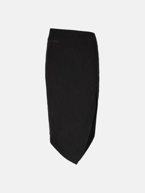 BLACK FADE AND BROWN MIDI SKIRT