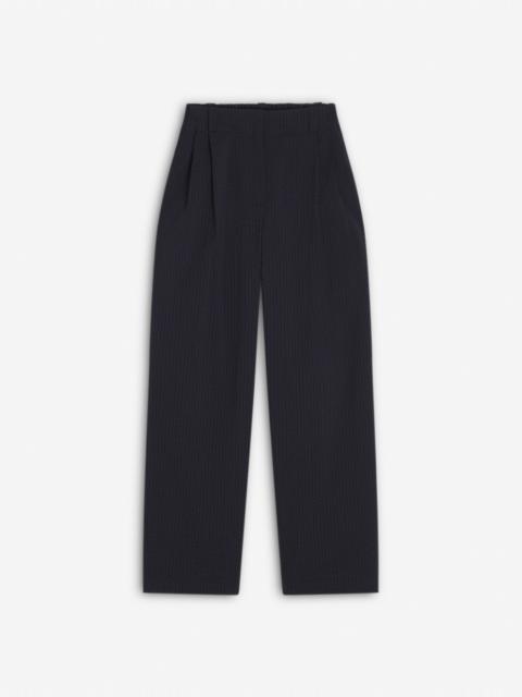 ELASTICATED CASUAL PLEATED PANTS