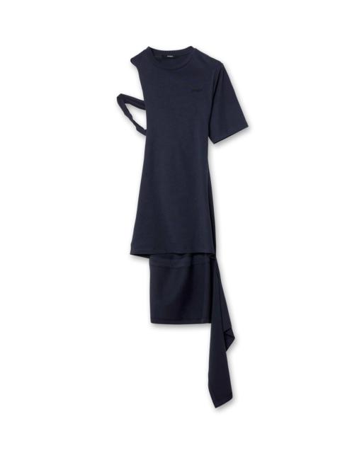 Crossing Drape Tshirt Dress