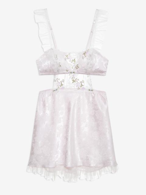 Lattice Bows Slip Dress