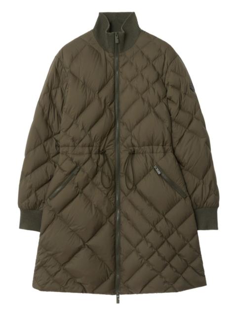 Danesbury check-stitch puffer coat