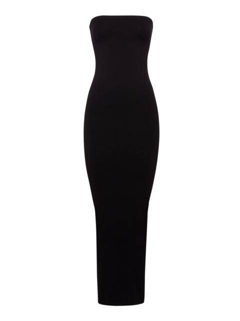 Fatal Strapless Jersey Maxi Dress black