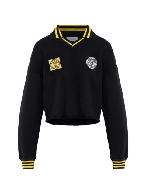 appliqué-detail cropped jumper