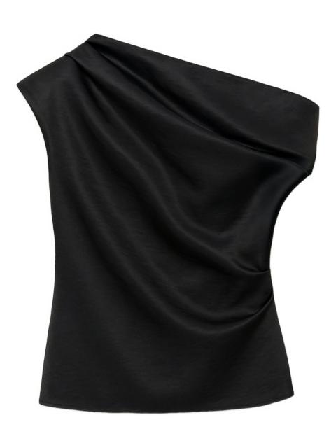 Viva draped one-shoulder blouse