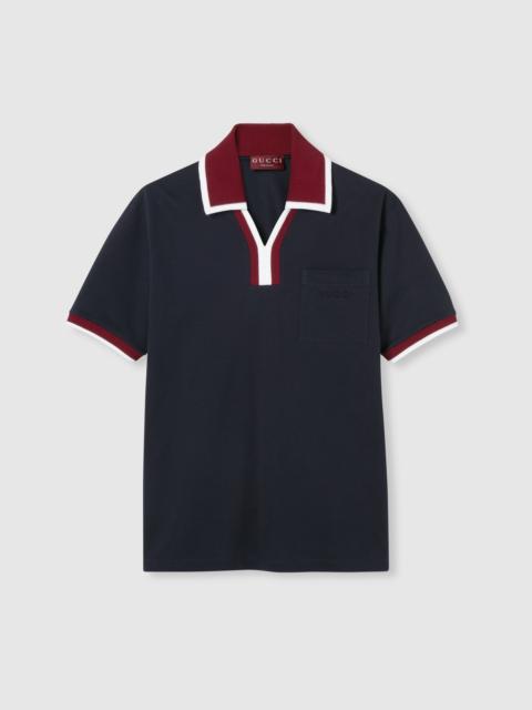 Cotton piquet polo shirt