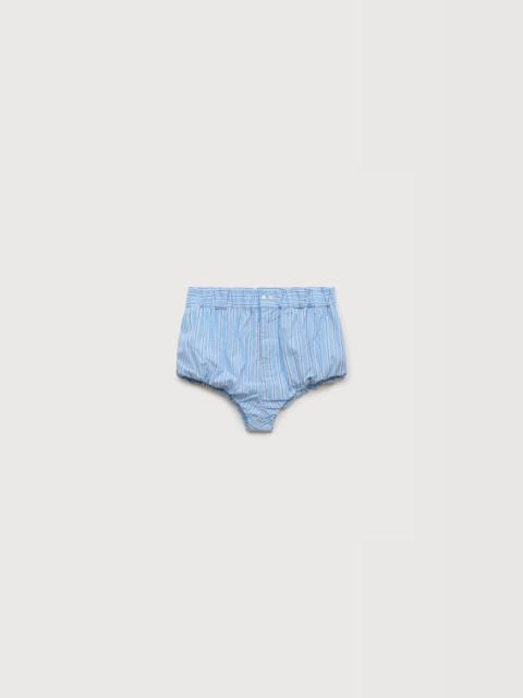 LIGHT BLUE STRIPED POPLIN BLOOMERS