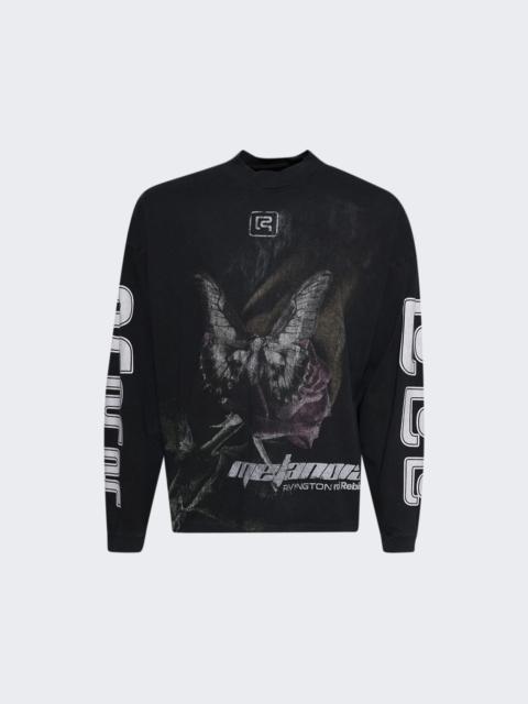 Metamoth Vintage Long Sleeve Tee Jet Black