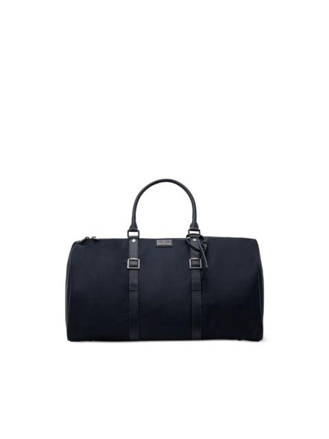 leather-trim duffle bag