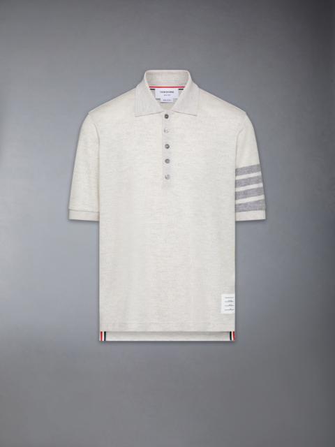 WOOL JERSEY 4-BAR POLO