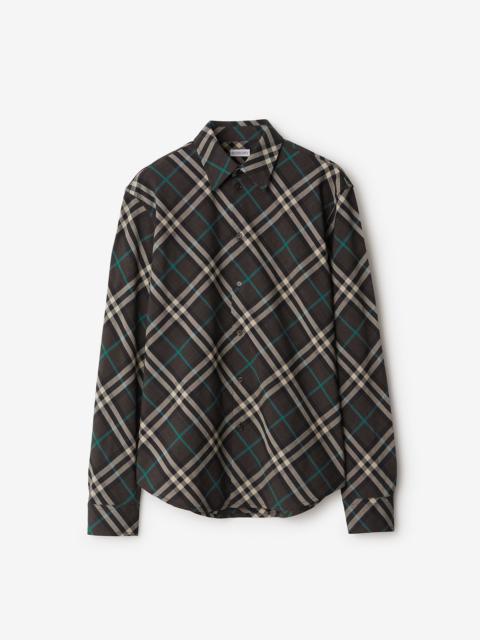 Check Wool Blend Shirt