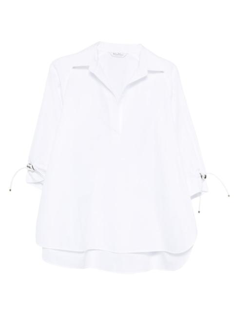 drawstring layered blouse