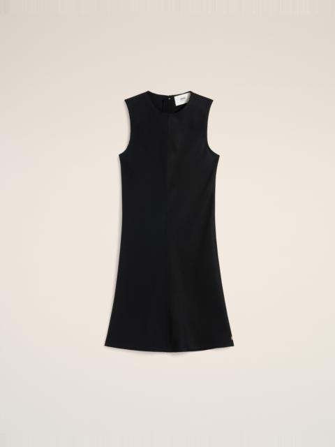 BLACK STRAIGHT SHORT DRESS