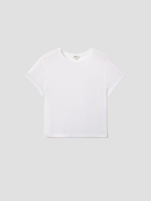 ADINE SHRUNKEN TEE IN WHITE