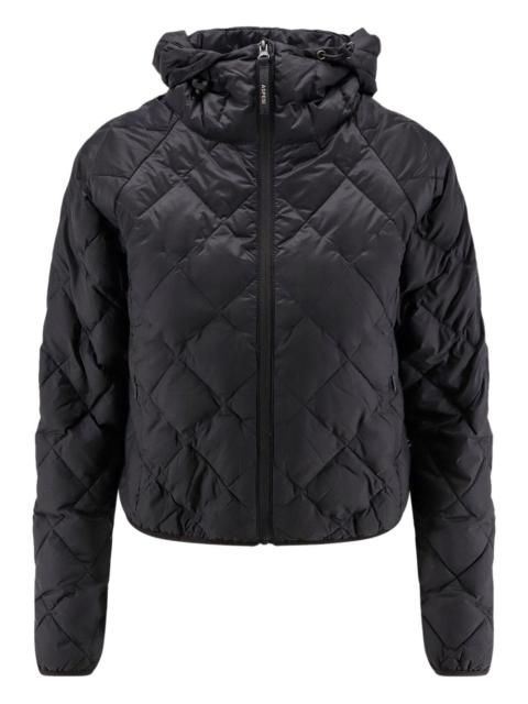 zip quilted jacket