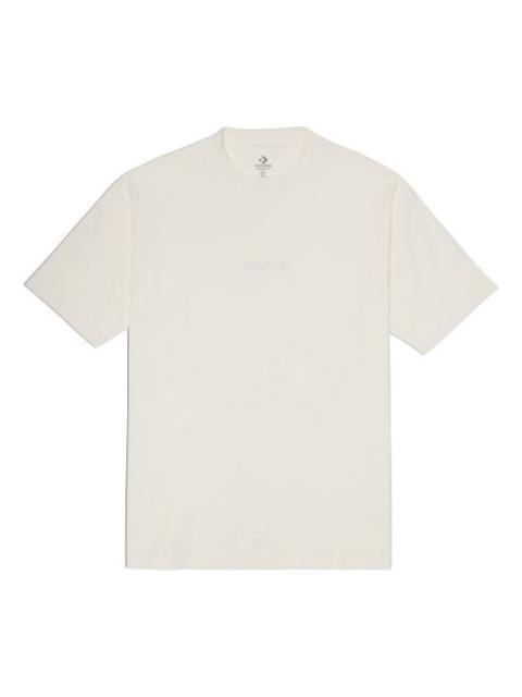 Converse Jack Purcell Washed Retro Loose Knit Short Sleeve Couple Style Creamy White 10022515-A01
