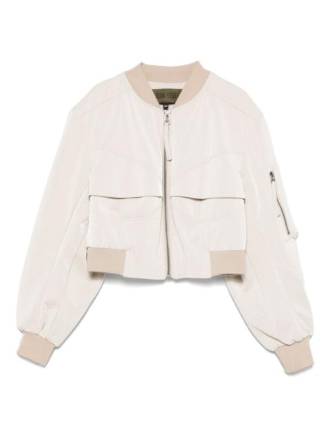 bustier bomber jacket