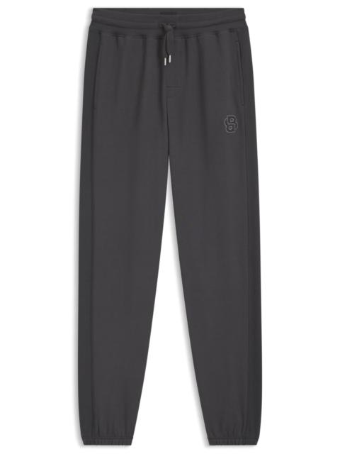 COTTON-TERRY TRACKSUIT BOTTOMS WITH DOUBLE B MONOGRAM