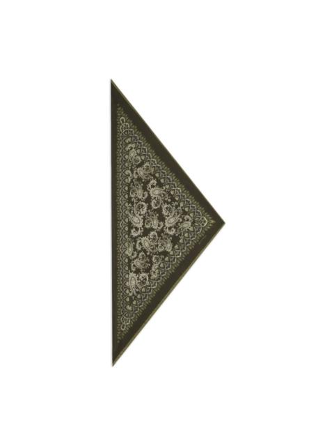 paisley-pattern scarf