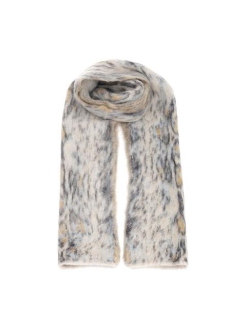 mottled-pattern scarf