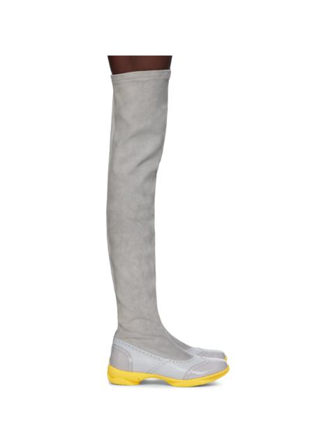 Gray Sonia High Boots