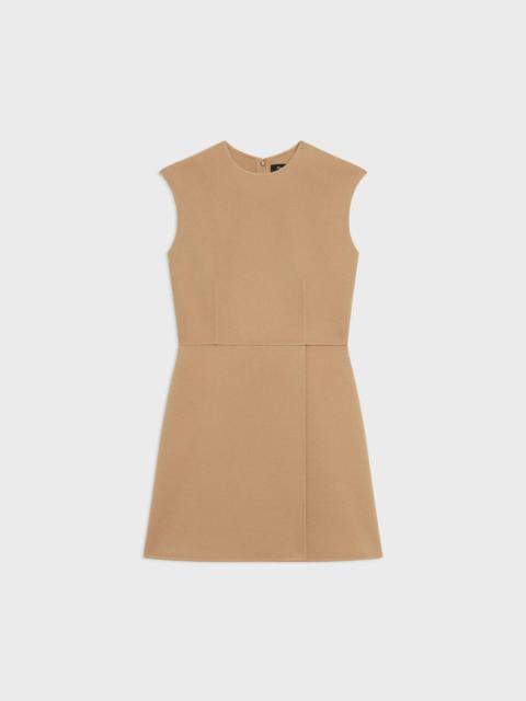 Mini Wrap Dress in Double-Face Wool-Cashmere
