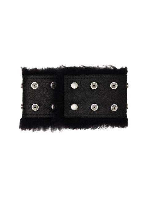Black Concordians Shearling Neck Band