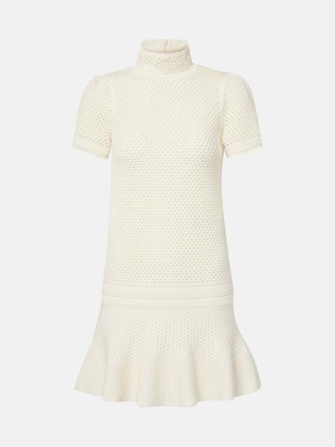 Knitted cotton minidress