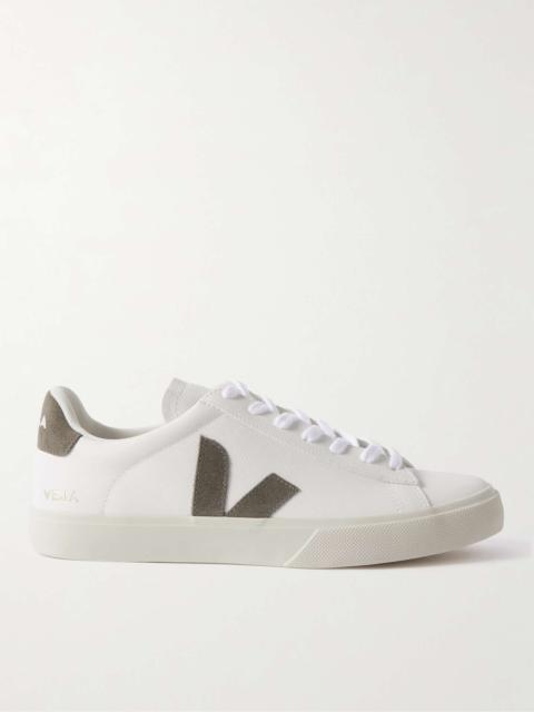 Campo Suede-Trimmed Leather Sneakers