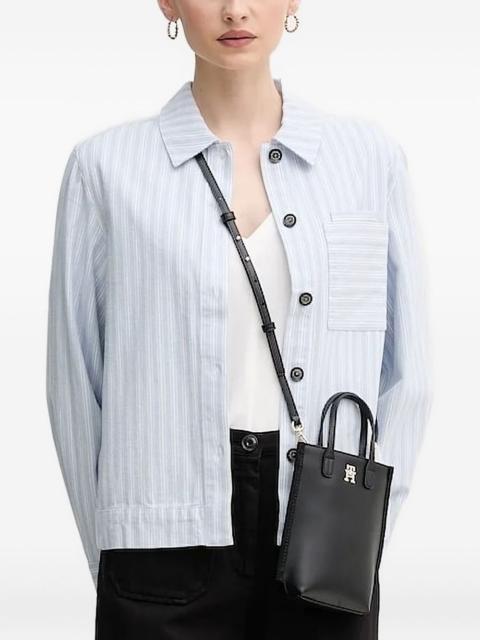 striped chest-pocket shirt