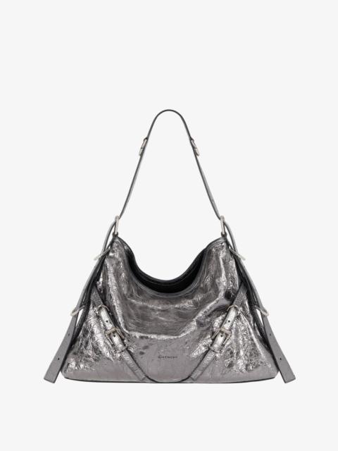 MEDIUM VOYOU BAG IN LAMINATED LEATHER