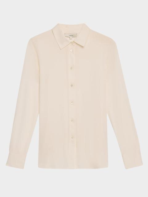Classic Button-Front Blouse