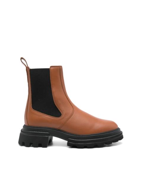 leather Chelsea boots