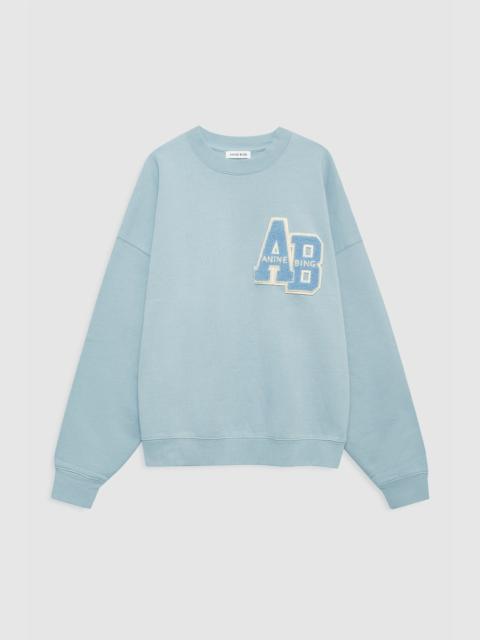 Miles Oversized Sweatshirt Letterman - Pastel Blue
