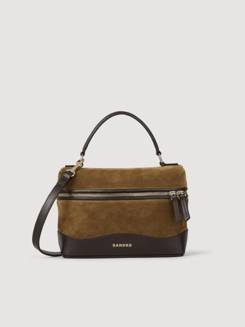 TANGOLINO LEATHER AND SUEDE VANITY BAG