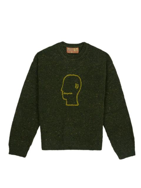 Logohead Alpaca Crewneck Sweater - Forest Green