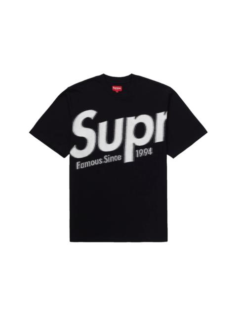 Supreme Intarsia Spellout S/S Top Black
