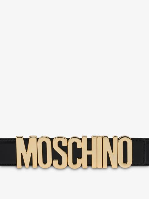 BELT IN LEATHER WITH LOGO