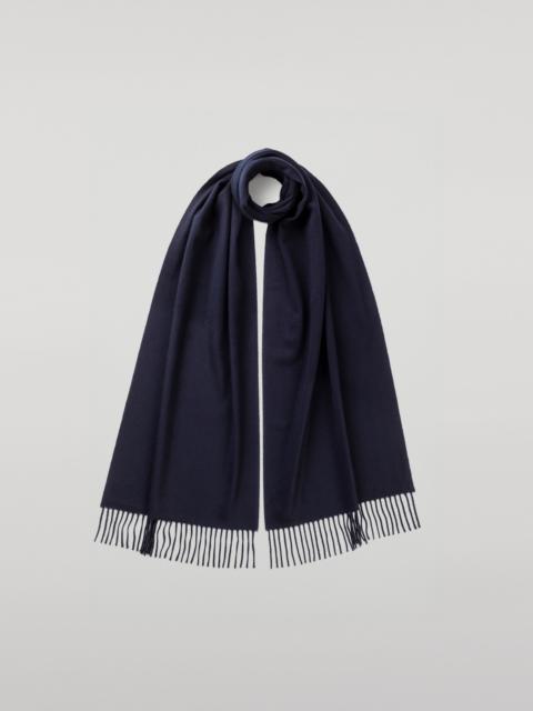 Merino Wool Dark Navy Scarf