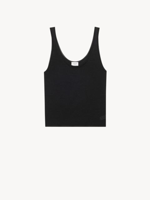 TANK TOP IN LUREX KNIT