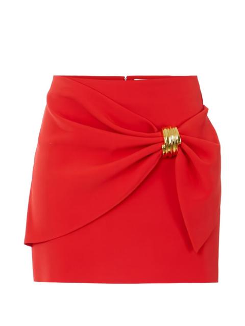 jewel draped mini skirt