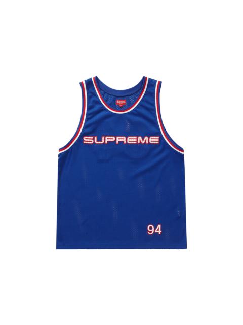 Supreme Rhinestone Basketball Jersey Royal