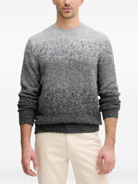 ombre crew-neck sweater