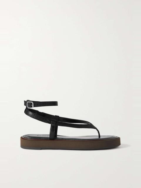 Cece textured-leather sandals