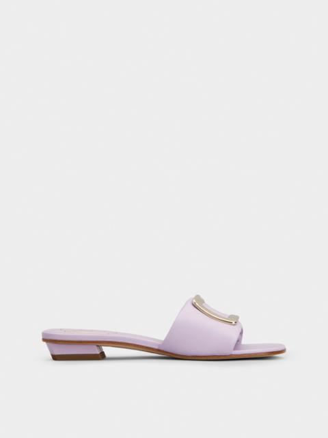 Belle Vivier Mules in leather